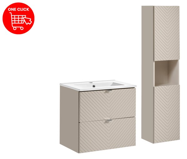 Comad Set kúpeľňového nábytku Viva Cashmere 60 kašmírová matná