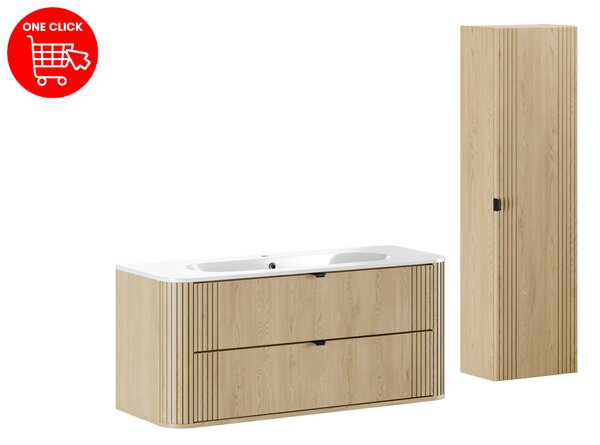 Comad Set kúpeľňového nábytku Ovalia Cremona 120 dub cremona