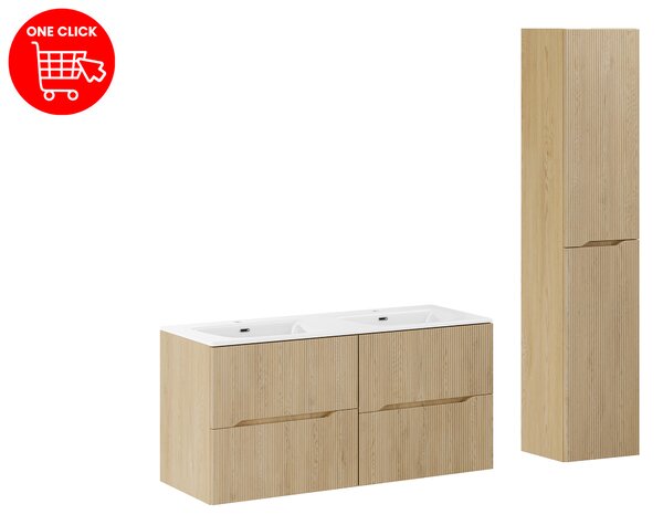 Comad Set kúpeľňového nábytku Nordic Cremona 120 cremona dub