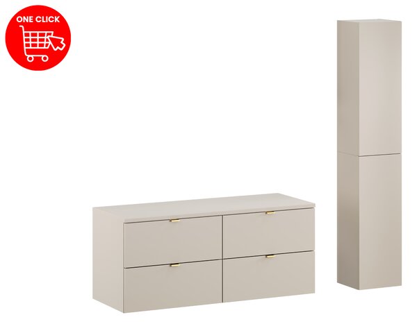 Comad Set kúpeľňového nábytku Dalia Cashmere 120 kašmír mat