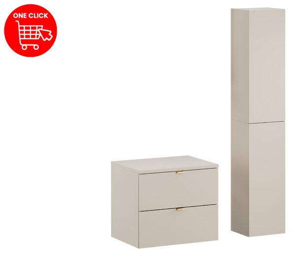Comad Set kúpeľňového nábytku Dalia Cashmere 60 kašmír mat