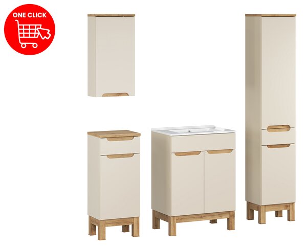 Comad Set kúpeľňového nábytku Bali Cashmere 60 kašmír mat