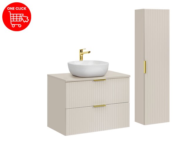 Comad Set kúpeľňového nábytku Adel Cashmere 80 kašmír mat