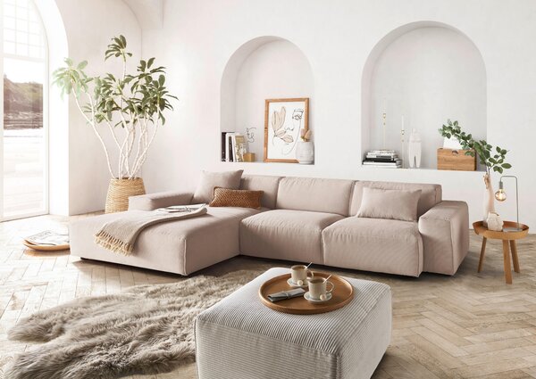 ROHOVÁ SEDAČKA, textil, taupe Livetastic - Sedačky, Online Only