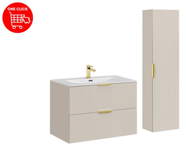 Comad Set kúpeľňového nábytku Adel Cashmere 80 kašmír mat