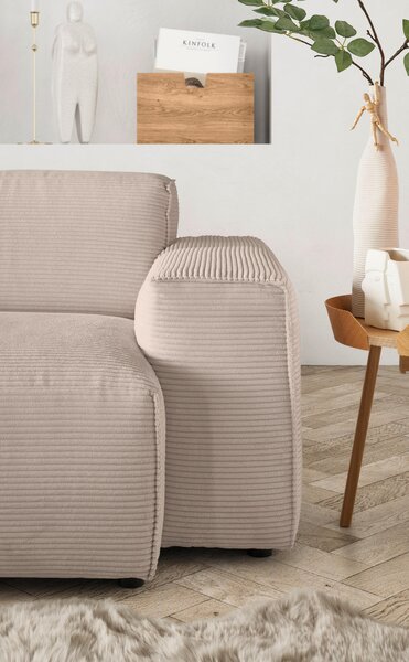 ROHOVÁ SEDAČKA, textil, taupe Livetastic - Sedačky, Online Only