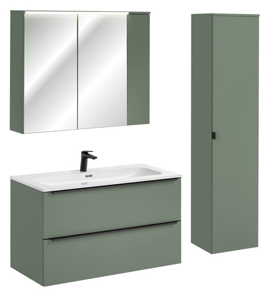 Comad Set kúpeľňového nábytku Sombra Green 100 rákosovo zelená