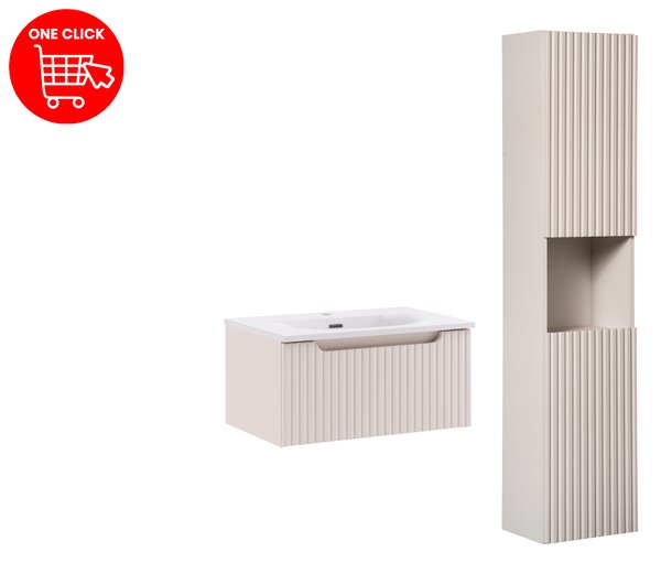 Comad Set kúpeľňového nábytku Nova Cashmere 60 kašmír mat
