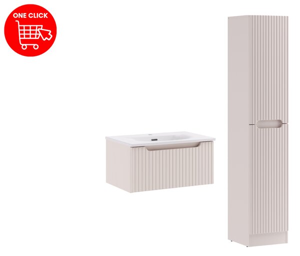 Comad Set kúpeľňového nábytku Nova Cashmere 60 kašmír mat