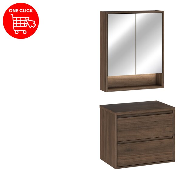 Comad Set kúpeľňového nábytku Viola Villa 60 orech villa