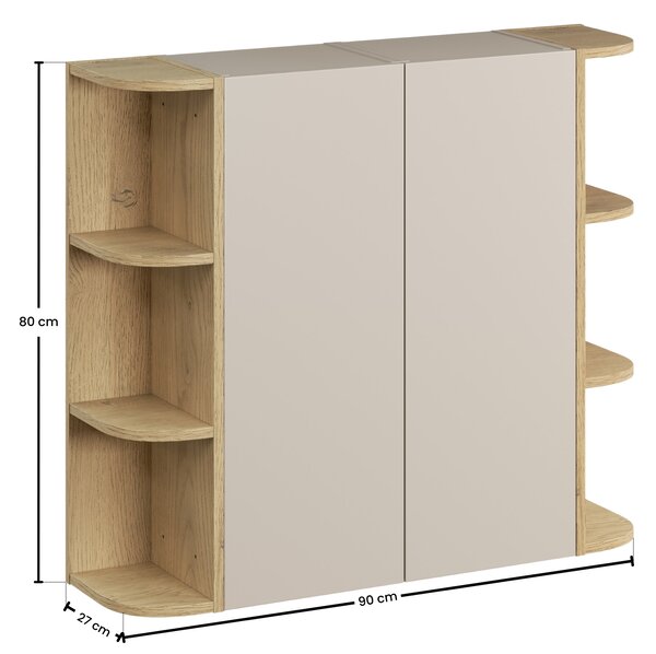Comad Set kúpeľňového nábytku Dalia Cashmere 30 dub cremona/kašmír mat