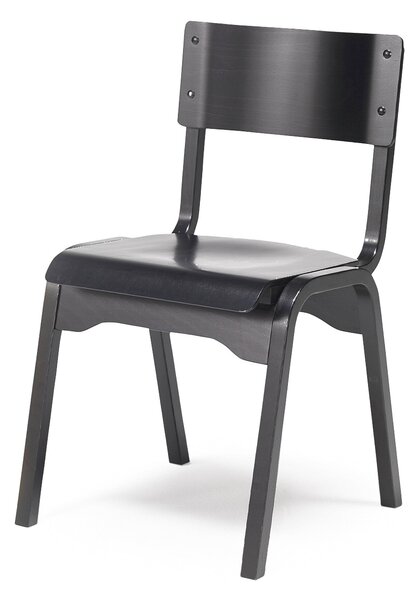 Jedálenská stolička CHARLOTTE, čierna