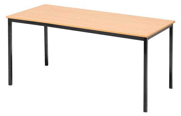 Jedálenský stôl JAMIE, 1800x800 mm, bukový laminát / čierna