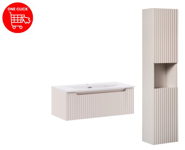 Comad Set kúpeľňového nábytku Nova Cashmere 80 kašmír mat