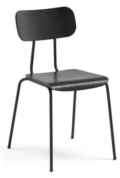Jedálenská stolička RENO, čierny jaseň