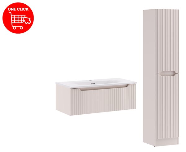 Comad Set kúpeľňového nábytku Nova Cashmere 80 kašmír mat
