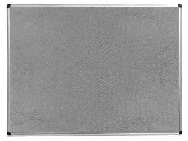 Nástenka s hliníkovým rámom MARIA, 900x600 mm, šedá