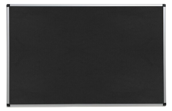 Nástenka s hliníkovým rámom MARIA, 2000x1200 mm, čierna