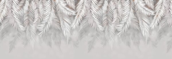 Tapety Vetvička, sivá a rastlina, Fototapety s lesom, Fototapety tropické, u48556v6 : Uwalls.sk