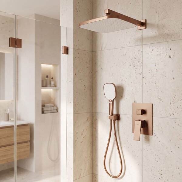 Podomietková sprchová súprava Rea Joe Brush Copper + BOX