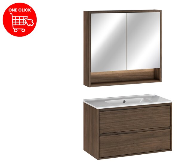 Comad Set kúpeľňového nábytku Viola Villa 80 orech villa
