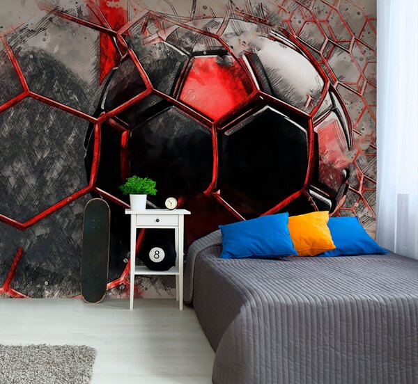 Tapety Futbal v červenom pohybe, Detské fototapety, Fototapety pre chlapcov, u72803 : Uwalls.sk