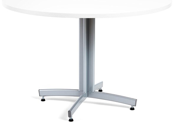 Okrúhly jedálenský stôl SANNA, Ø 1100 x V 720 mm, biela / sivá