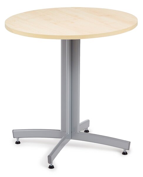 Jedálenský stôl SANNA, okrúhly Ø 700 x V 720 mm, breza / šedá