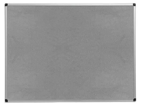 Nástenka s hliníkovým rámom MARIA, 600x450 mm, šedá