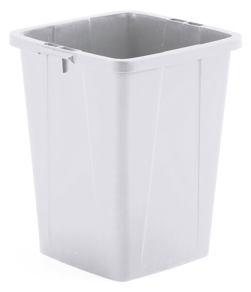 Odpadkový kôš OLIVER, 610x490x510 mm, 90 L, šedý