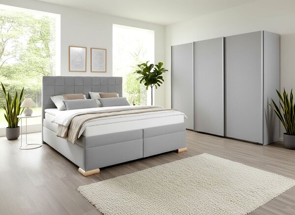 Americká posteľ boxspring GIARDINO, s úložným priestorom