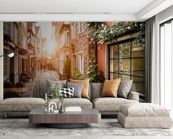 Tapety Ulička v zlatej hodinke, Fototapety mestá, u56770 : Uwalls.sk