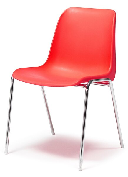 Plastová stolička SIERRA, červená