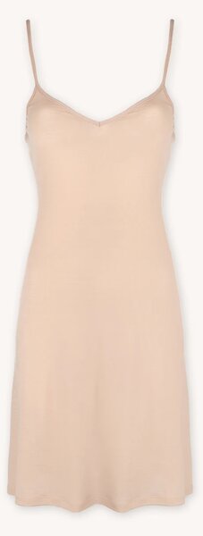 Merino SKIN dlhá spodná košieľka na ramienka – telová (135 g) Veľkosť: L