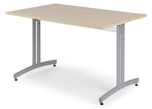 Jedálenský stôl SANNA, 1200x800 mm, breza / šedá