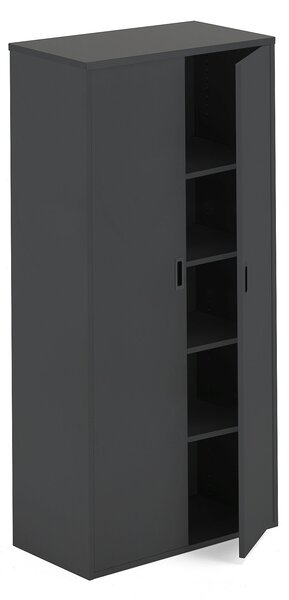 Kancelárska skriňa MODULUS, 2000x800x400 mm, čierna