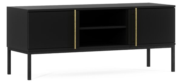 TV stolík LANZZI 120x40 cm, čierny