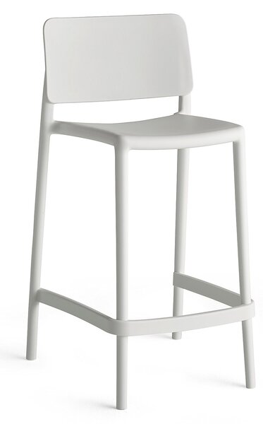 Barová stolička RIO, výška sedáku 650 mm, biela