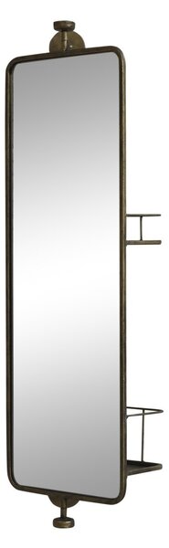 Zlaté otočné nástenné zrkadlo - 25*17*80 cm - Chic Antique