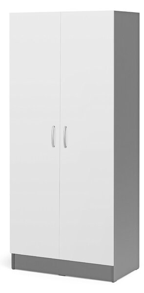 Kancelárska skriňa FLEXUS, 1725x760x415 mm, šedá/biela