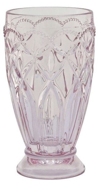 Ružový vysoký pohárik na drink Saint-Émilion - Ø 8*15 cm / 350ml - Chic Antique