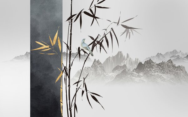 Tapety Vták na konári, Fototapety orientálny štýl, u93849 : Uwalls.sk