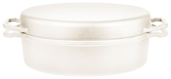 GSW Liatinový pekáč 2 v 1, 36 x 24 cm (biela) (100354534)