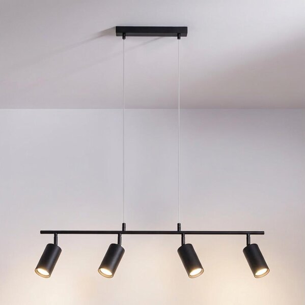 Brilagi - Závesný luster SELE na lanku 4xGU10/30W/230V čierny