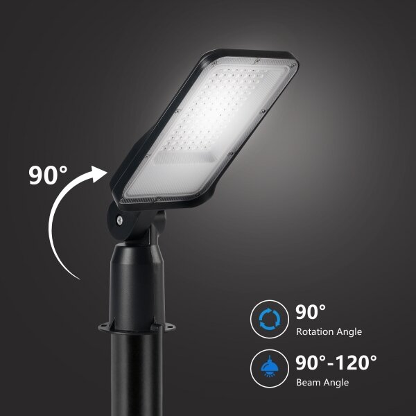 Brilagi -LED Vonkajšie pouličné svietidlo s kĺbom. URBANLIGHT LED/50W/230V čierna IP65