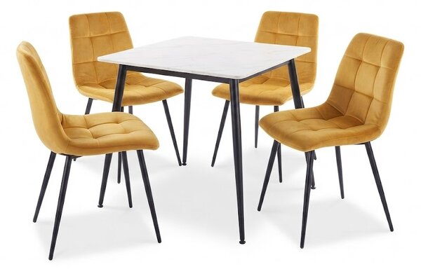 PROFI jedálenský set stôl RION 80 + 4x stolička MILA