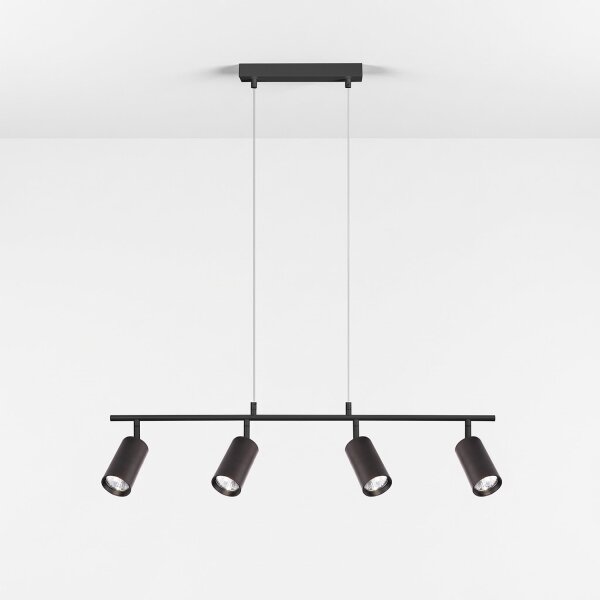 Brilagi - Závesný luster SELE na lanku 4xGU10/30W/230V čierny