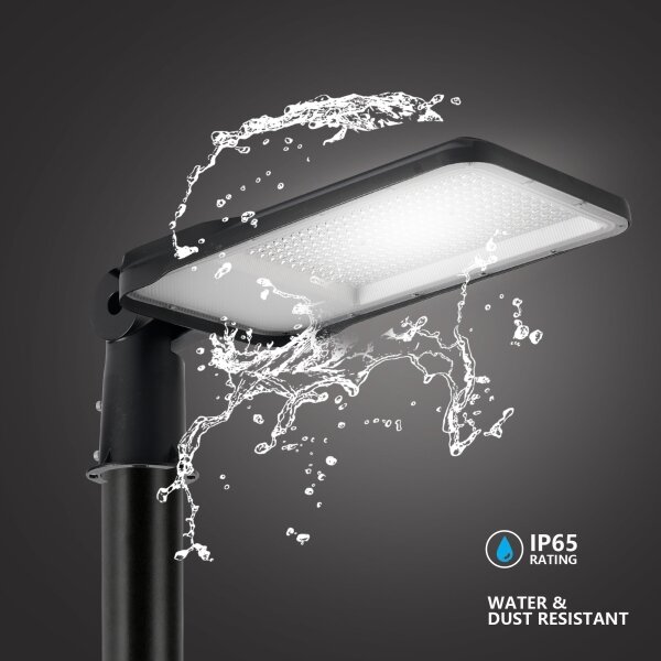 Brilagi-LED Vonkajšie svietidlo so stĺpom a káblom 3 m URBANLIGHT LED/200W/230V čierna IP65
