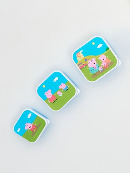 Sinsay - Súprava dóz na potraviny s vekom 3 pack Peppa Pig - viacfarebná
