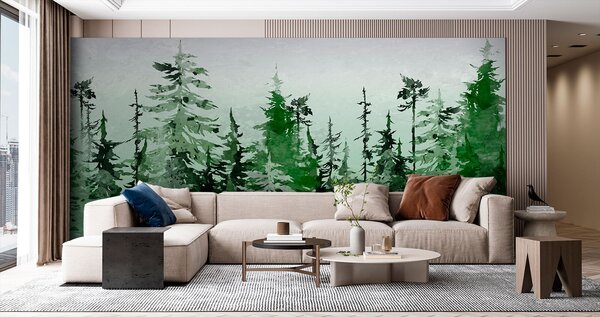 Tapety Jedol umeleckú kresbu akvarelom, Fototapety s prírodnými motívmi, u75173 : Uwalls.sk